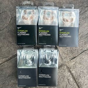 3 Nike & 2 Jordan Hyperflow Mouthpiece Flavored Mouthguard Adult lot